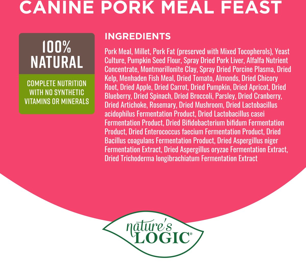 Nature's sales logic pork