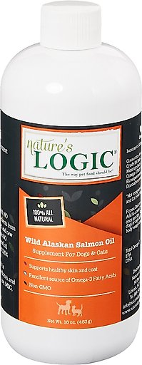 Nature's Logic Wild Alaskan Salmon Oil Dog & Cat Supplement, 16-oz bottle