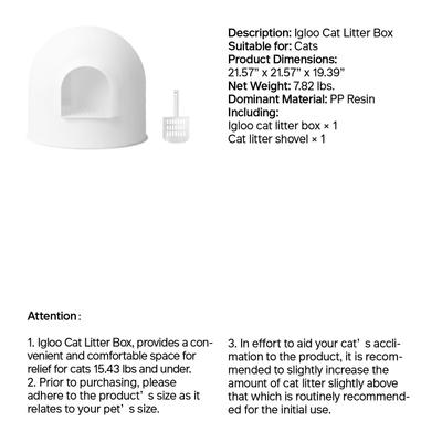 Show full view: Pidan Igloo Cat Litter Box, Large slide 9 of 10