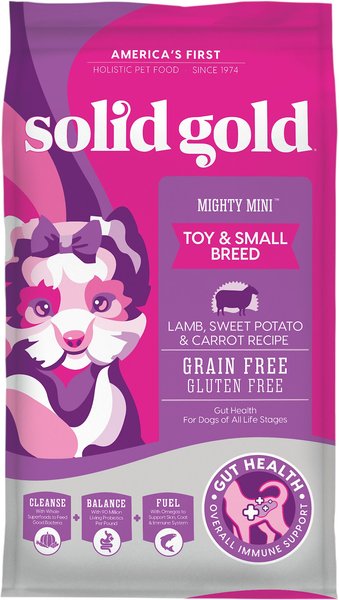 Solid Gold Mighty Mini Small & Toy Breed Grain-Free Lamb, Sweet Potato & Carrot Dry Dog Food, 11-lb bag slide 1 of 9
