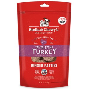 Stella & Chewy's Tantalizing Turkey Dinner Patties Freeze-Dried Raw Dog Food, 5.5-oz bag