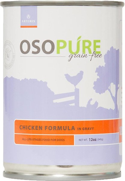 ARTEMIS Osopure Grain Free Chicken in Gravy Canned Dog Food 12 oz