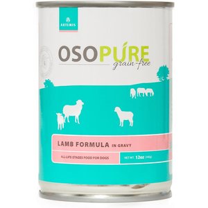 Artemis Osopure Grain-Free Lamb in Gravy Canned Dog Food, 12-oz, case of 12