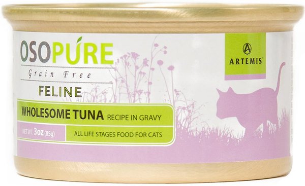 ARTEMIS Osopure Tuna Recipe in Gravy Grain Free Canned Cat Food 3