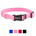 Frisco Solid Nylon Dog Collar, Pink, Small: 10 to 14-in neck, 5/8-in wide