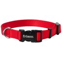 Frisco Solid Nylon Dog Collar, Red, Small: 10 to 14-in neck, 5/8-in wide