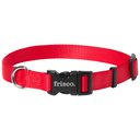 Frisco Solid Nylon Dog Collar, Red, Med: 14 to 20-in neck, 3/4-in W