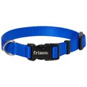 Frisco Solid Nylon Dog Collar, Blue, Small: 10 to 14-in neck, 5/8-in wide