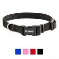 Frisco Solid Nylon Dog Collar, Black, Small: 10 to 14-in neck, 5/8-in wide