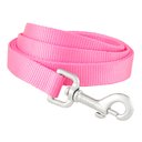 Frisco Solid Nylon Dog Leash, Pink, Medium: 6-ft long, 3/4-in wide