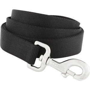 Frisco Solid Nylon Dog Leash, Black, Large: 6-ft long, 1-in wide