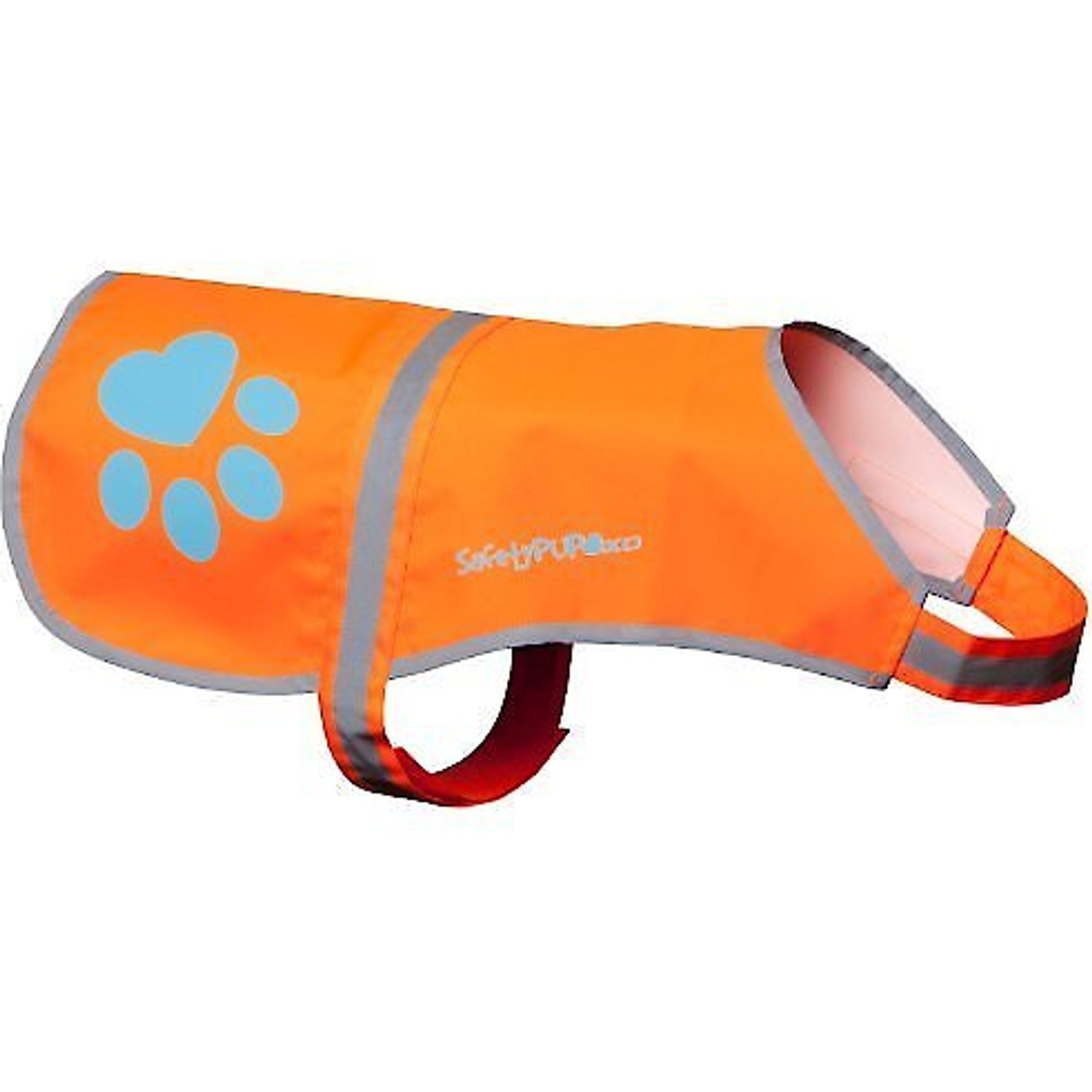SafetyPUP XD Reflektierendes Hundehalsband – Orange, Fluoreszierend, Für Mittlere & Große Hunde, Hohe Sichtbarkeit