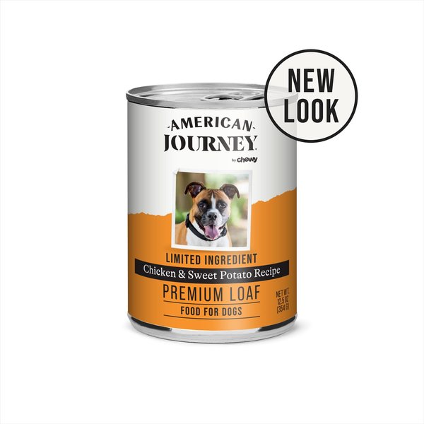 American Journey Limited Ingredient Diet Chicken & Sweet Potato Recipe Grain-Free Canned Dog Food, 12.5-oz, case of 12 slide 1 of 10