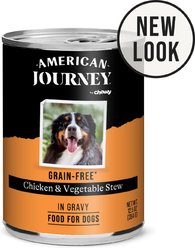 American Journey Stews Chicken & Vegetables Recipe in Gravy Grain-Free Canned Dog Food, 12.5-oz, case of 12 slide 1 of 9