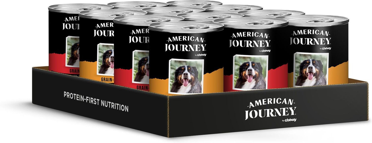 AMERICAN JOURNEY Poultry & Beef Variety Pack GrainFree Canned Dog Food