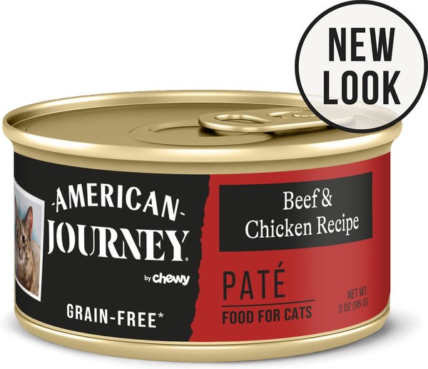 American Journey Pate Beef & Chicken Recipe Grain-Free Canned Cat Food slide 1 of 9