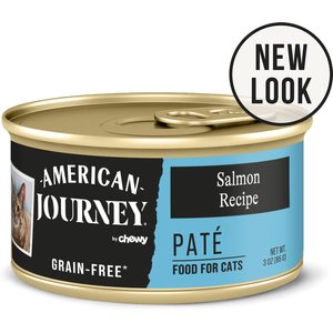American Journey Pate Salmon Recipe Grain-Free Canned Cat Food, 3-oz, case of 24