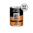 American Journey Pate Turkey Recipe Grain-Free Canned Cat Food, 12.5-oz can, case of 12