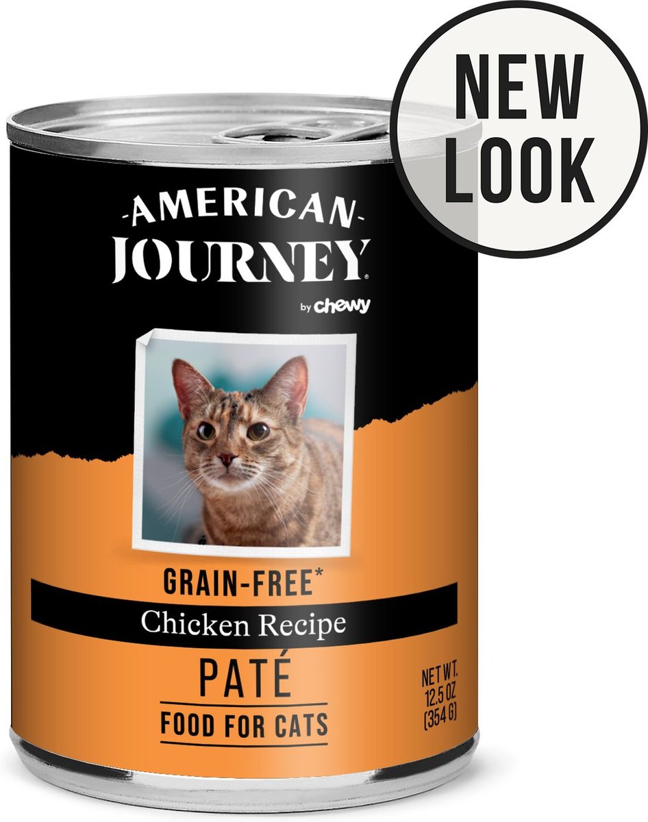 AMERICAN JOURNEY Pate Chicken Recipe GrainFree Canned Cat Food, 12.5