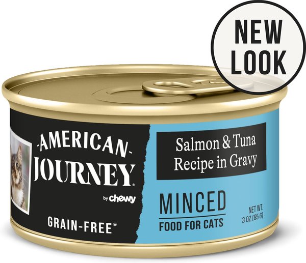 AMERICAN JOURNEY Minced Salmon Tuna Recipe in Gravy Grain Free