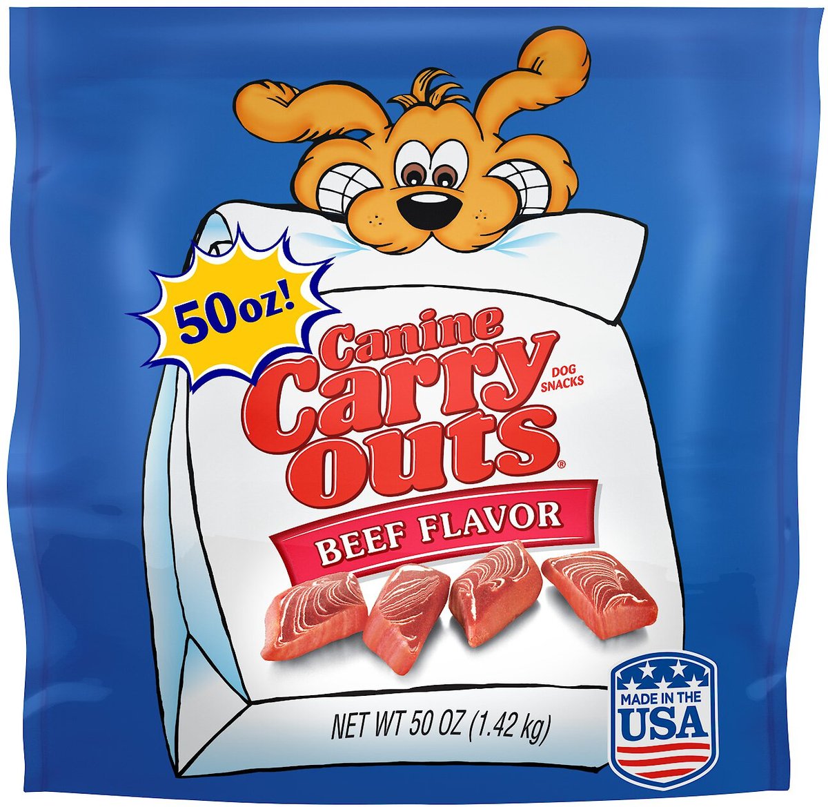 Canine Carry Outs Beef Flavor Dog Treats