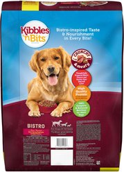 Kibbles 'n Bits Bistro Oven Roasted Beef, Spring Vegetable & Apple Flavor Dry Dog Food, 16-lb bag slide 2 of 5