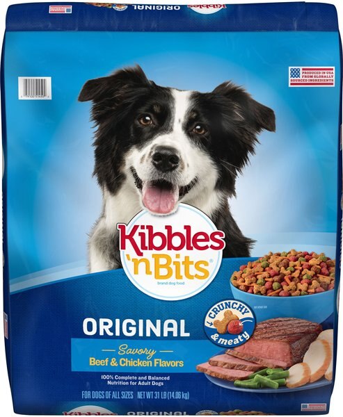 Kibbles 'n Bits Original Savory Beef & Chicken Flavors Dry Dog Food, 31-lb bag slide 1 of 3