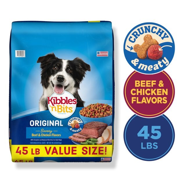 KIBBLES 'N BITS Original Savory Beef & Chicken Flavors Dry ...