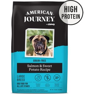 AMERICAN JOURNEY Grain Free Senior Salmon Sweet Potato Recipe Dry Dog Food 24 lb bag Chewy