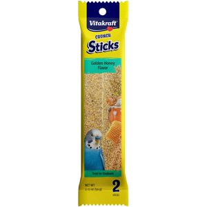 Vitakraft Crunch Sticks Grain & Honey Parakeet Bird Treat Toys, 2 count