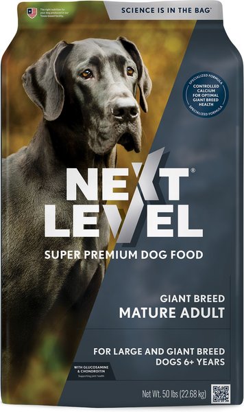 NEXT LEVEL SUPER PREMIUM PET FOOD Mature Adult Gluten Free Chicken Dry Dog Food 50 lb bag Chewy