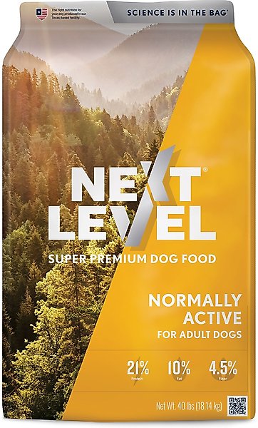 Next Level Super Premium Dog Food NEXT LEVEL SUPER PREMIUM PET FOOD Normally Active Adult Gluten-Free