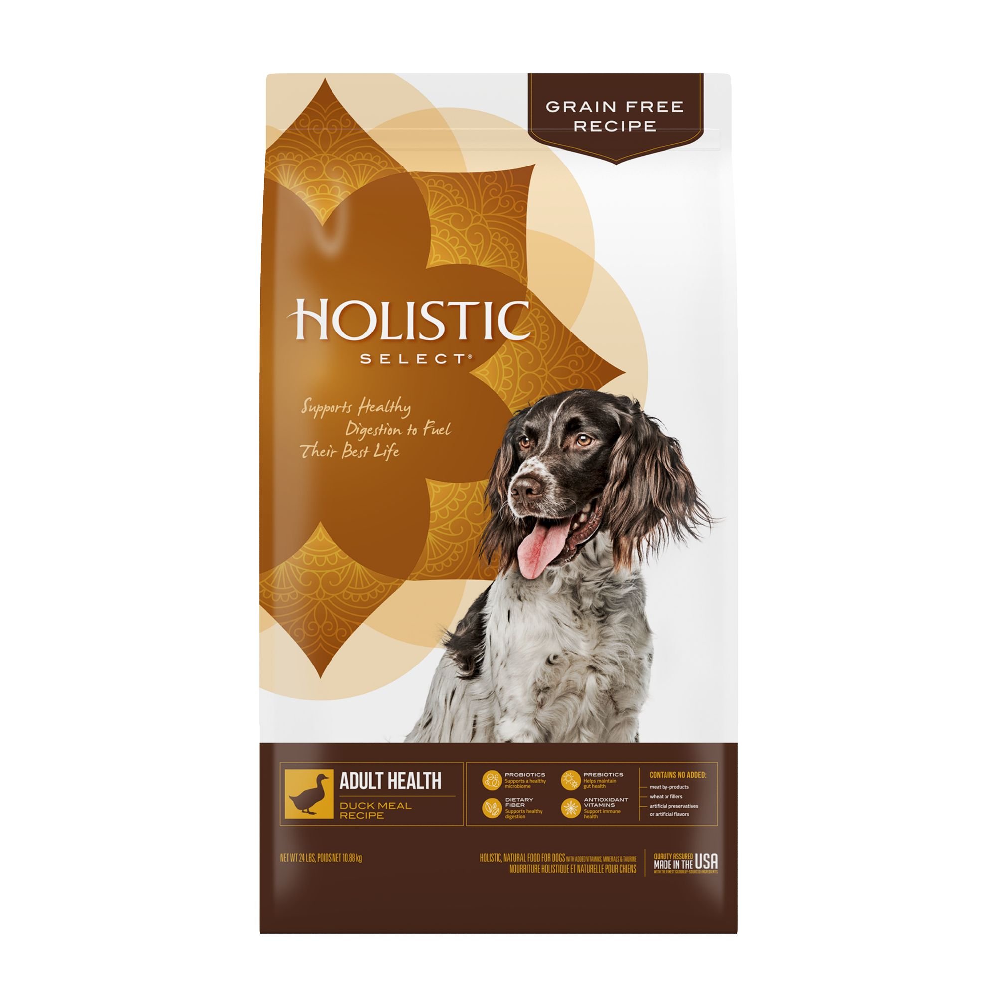 HOLISTIC SELECT Adult Health Duck Meal Recipe Grain Free Dry Dog