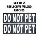 Doggie Stylz Do Not Pet Dog Patch, 2 count, Large