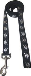 Sassy Dog Wear Reflective Skull Dog Leash, Black, Medium slide 2 of 2
