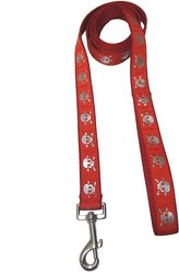 Sassy Dog Wear Reflective Skull Dog Leash, Red, Large slide 2 of 2