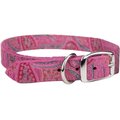 OmniPet Paisley Leather Dog Collar, Pink, 20-in