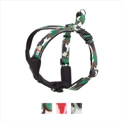 Pawtitas Camouflage Reflective Padded Dog Harness, Green Camo, Large/X-Large 