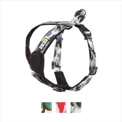 Pawtitas Camouflage Reflective Padded Dog Harness, Grey Camo, Large/X-Large 