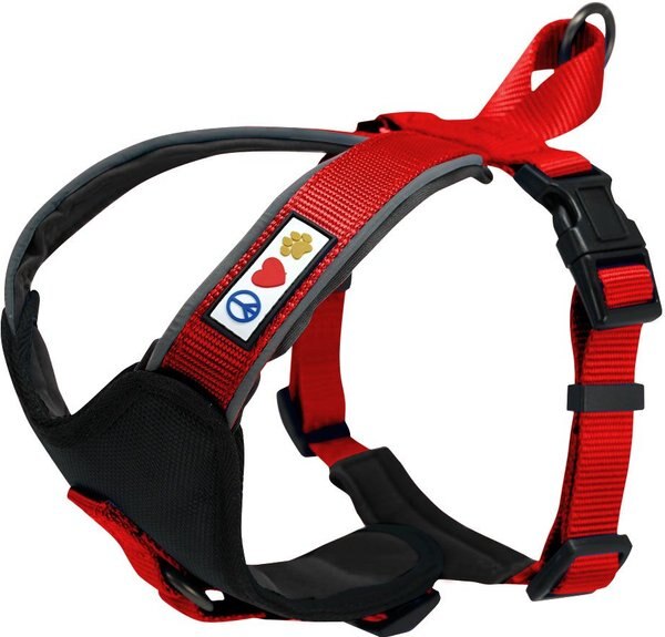Pawtitas Nylon Reflective Back Clip Dog Harness, Red, X-Small: 14 to 18-in chest slide 1 of 10