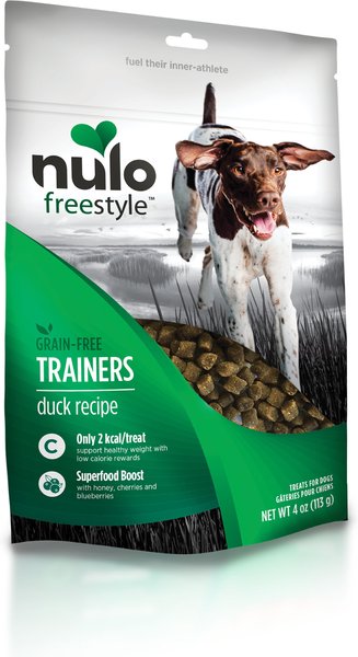 Nulo Freestyle Duck Recipe Grain-Free Dog Training Treats, 4-oz bag slide 1 of 9