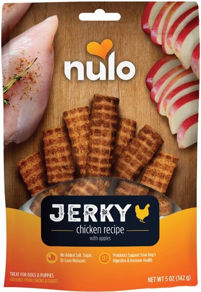 Nulo Freestyle Grain-Free Chicken Recipe With Apples Jerky Dog Treats, 5-oz bag slide 1 of 8