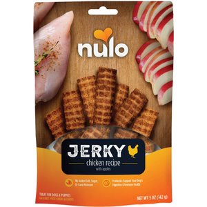 Nulo Freestyle Grain-Free Chicken Recipe With Apples Jerky Dog Treats, 5-oz bag
