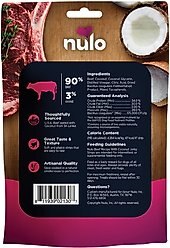 Nulo Freestyle Grain-Free Beef Recipe with Coconut Jerky Dog Treats, 5-oz bag slide 2 of 8