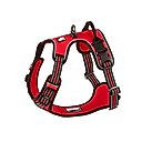 Chai's Choice Premium Outdoor Adventure 3M Polyester Reflective Front Clip Dog Harness, Red, Large: 27 to 32-in chest