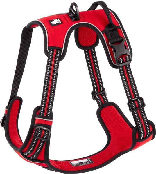 Chai's Choice Premium Outdoor Adventure 3M Polyester Reflective Front Clip Dog Harness, Red, X-Large: 32 to 42-in chest slide 1 of 11