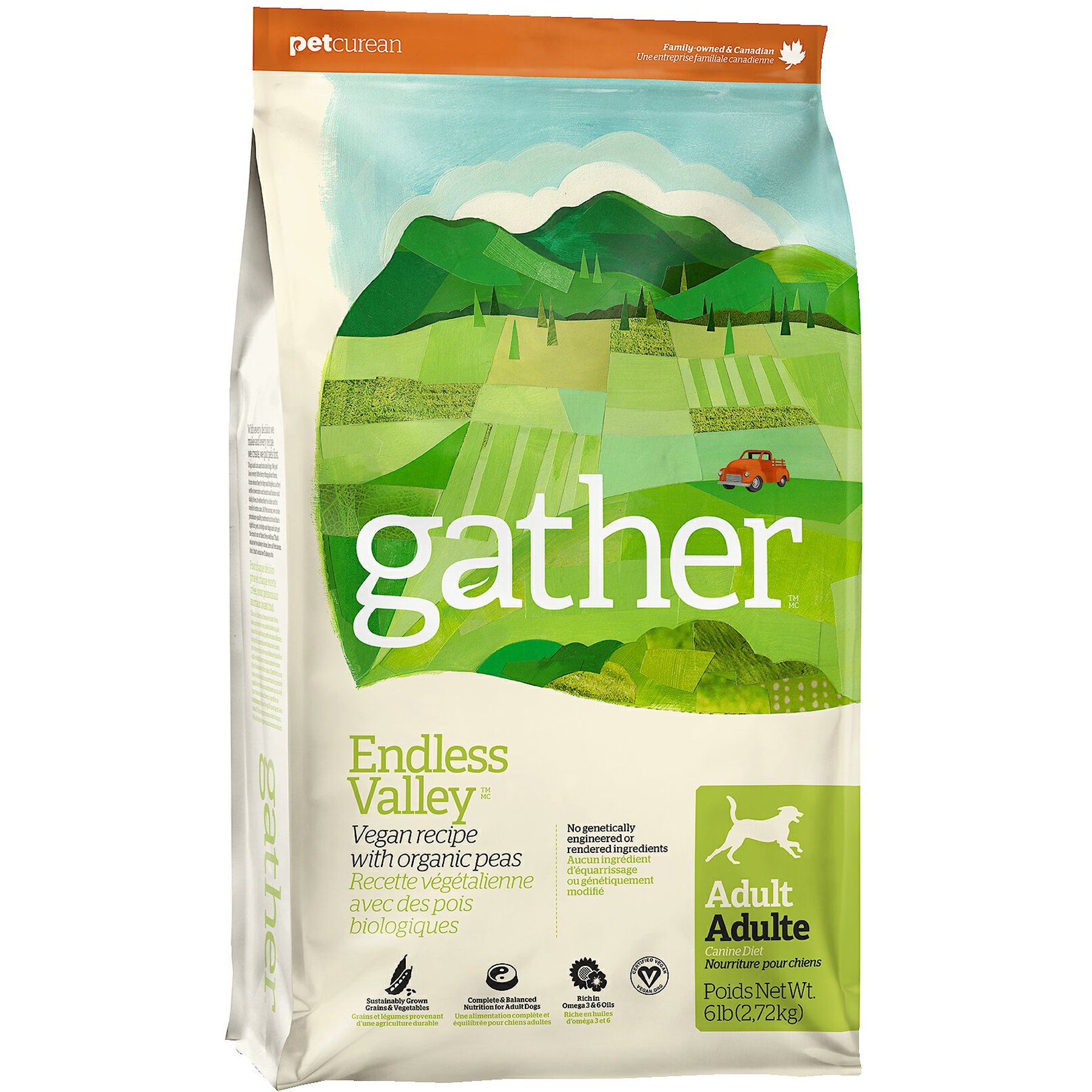 GATHER Endless Valley Vegan Dry Dog Food 6 lb bag Chewy