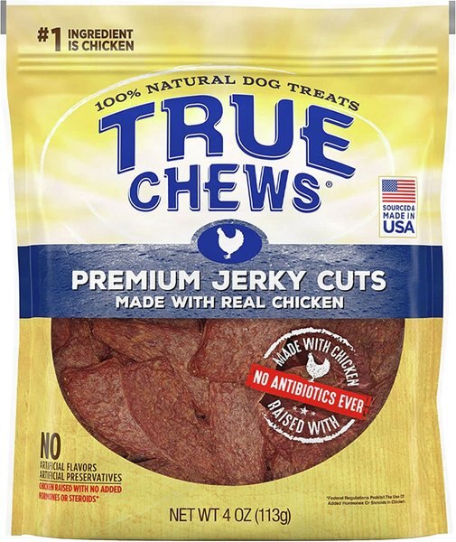 True Chews Premium Jerky Cuts with Real Chicken Dog Treats, 4-oz bag slide 1 of 5
