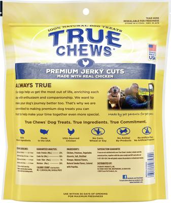 Show full view: True Chews Premium Jerky Cuts with Real Chicken Dog Treats, 12-oz bag slide 4 of 7
