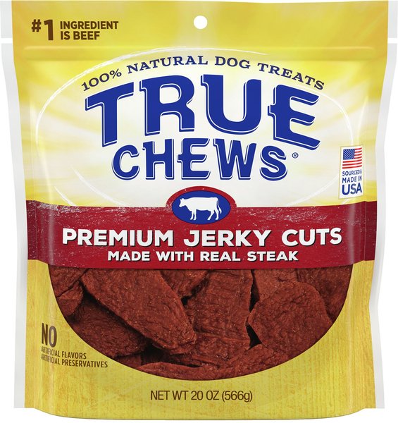 True Chews Premium Jerky Cuts with Real Sirloin Steak Dog Treats, 20-oz bag slide 1 of 3